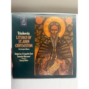 Tchaikovsky Liturgy St John Chrysostom Bulgarian Choir Georgi Robev 2LP SZB-3876